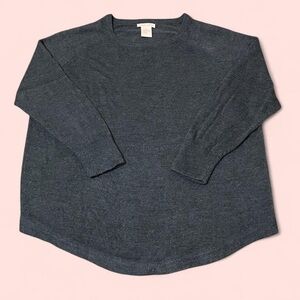 Sweet Romeo Charcoal Crew Neck Sweater